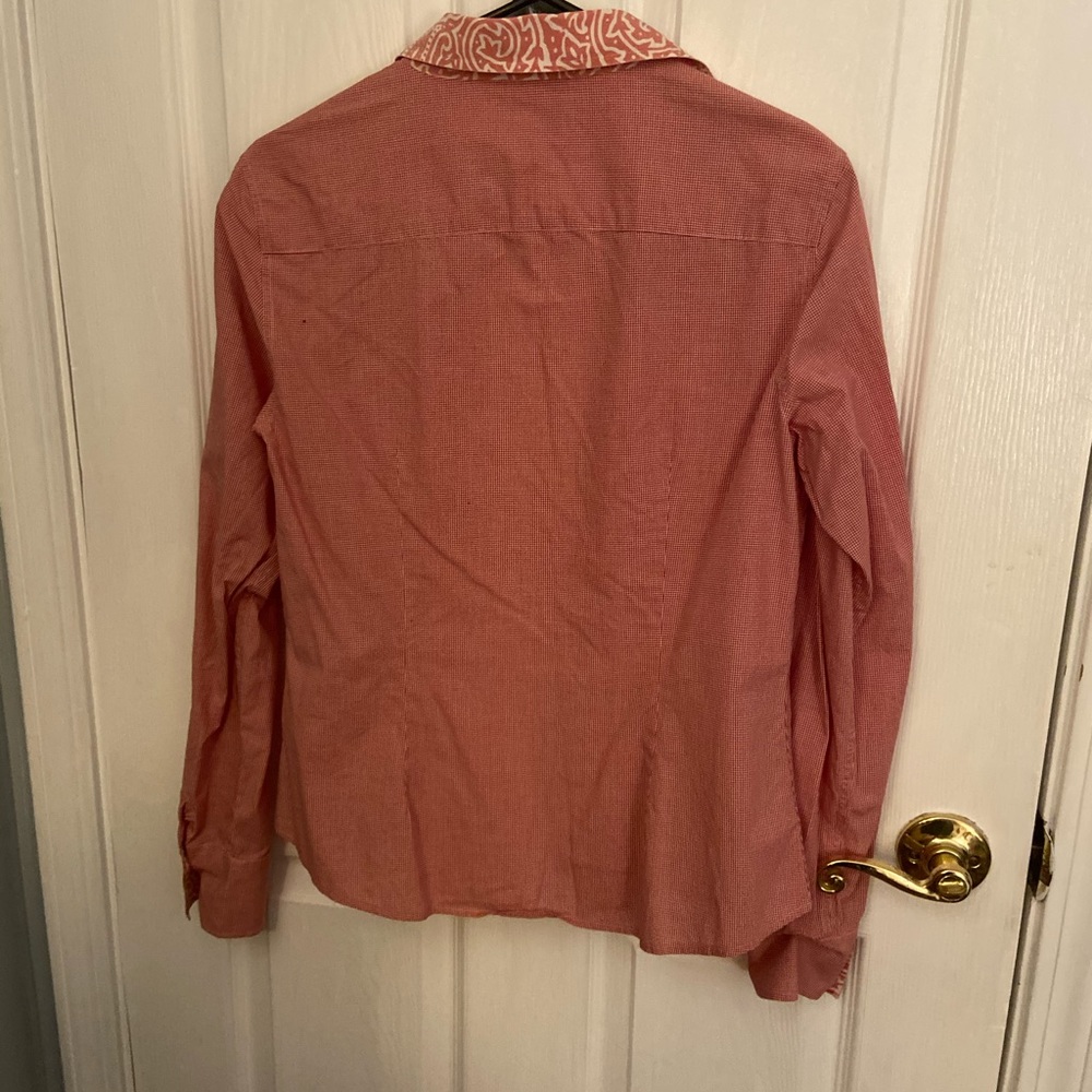 J. Mclaughlin Button Down Gingham Shirt - image 3